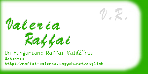 valeria raffai business card